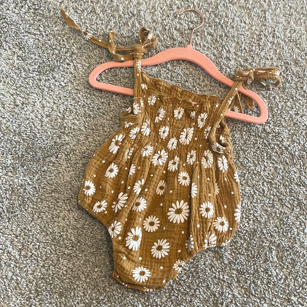 Tie Up Baby Romper
